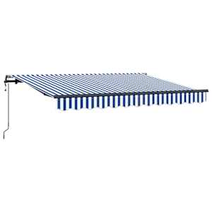 vidaXL Kokkuvolditav varikatus Sinine 250 x 200 cm kangas