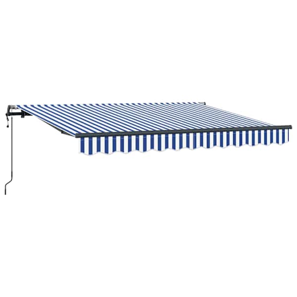 vidaXL Kokkuvolditav varikatus Sinine 250 x 200 cm kangas
