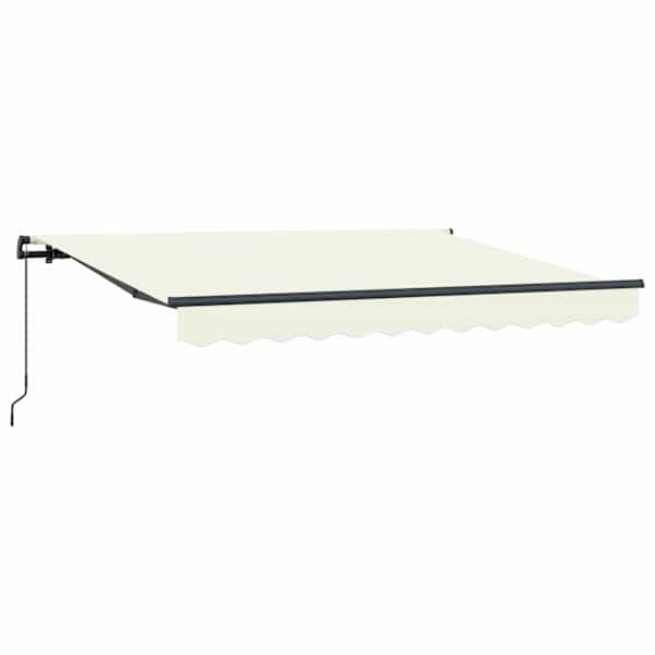 vidaXL Kokkuvolditav varikatus cream 250 x 200 cm kangas