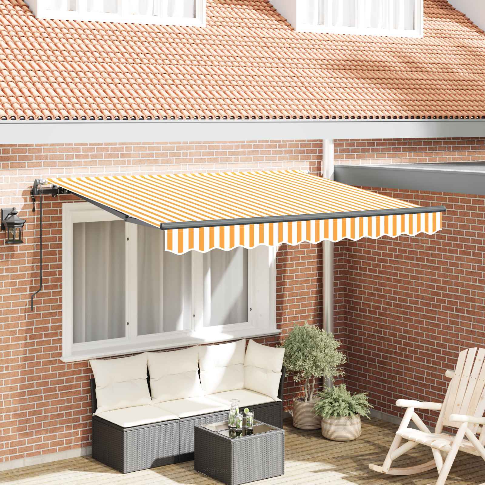 Budsorovatelné zastřešení Žlutá 250 x 200 cm textil3329366