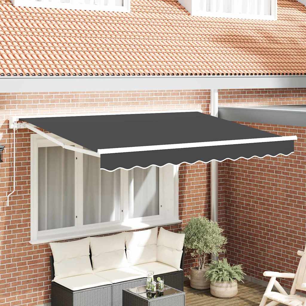 Inklapbaar Zonnescherm Antraciet 250×200 cm