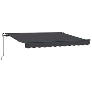 vidaXL Kokkuvolditav varikatus Antratsiit 250 x 200 cm kangas