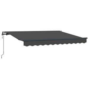 vidaXL Kokkuvolditav varikatus Antratsiit 250 x 200 cm kangas