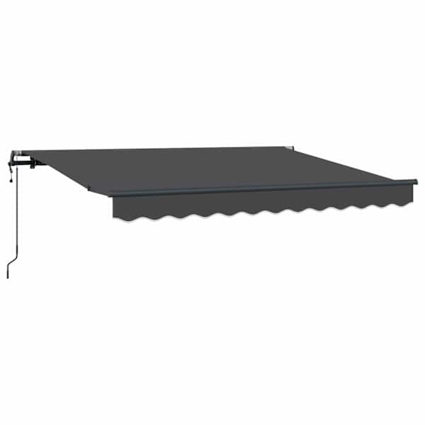 vidaXL Kokkuvolditav varikatus Antratsiit 250 x 200 cm kangas