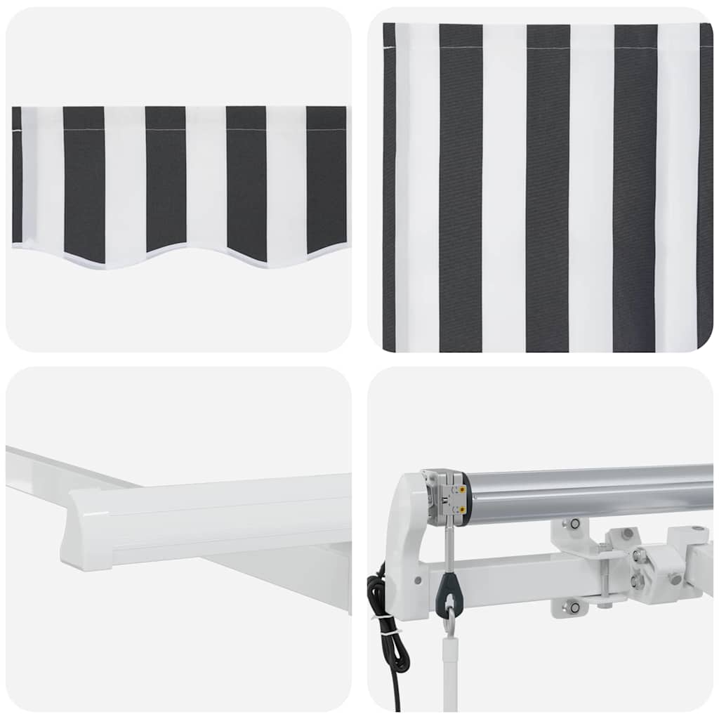 Inklapbaar Zonnescherm Antraciet 250 x 200 cm Stof image 8