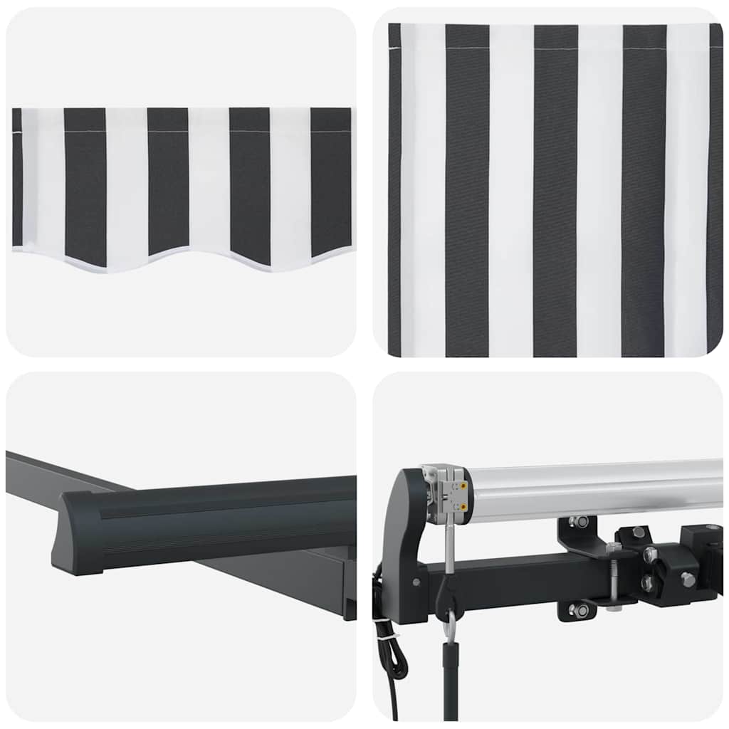 Inklapbaar Zonnescherm Antraciet 250 x 200 cm Stof image 8