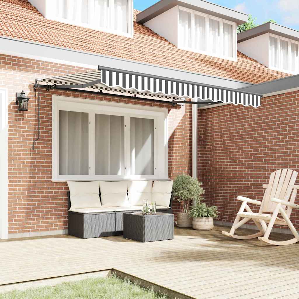 Inklapbaar Zonnescherm Antraciet 250 x 200 cm Stof image 3