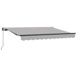 vidaXL K&auml;sitsi v&auml;ljakatus 2,5 x 2 m Helehall 100% Pol&uuml;ester