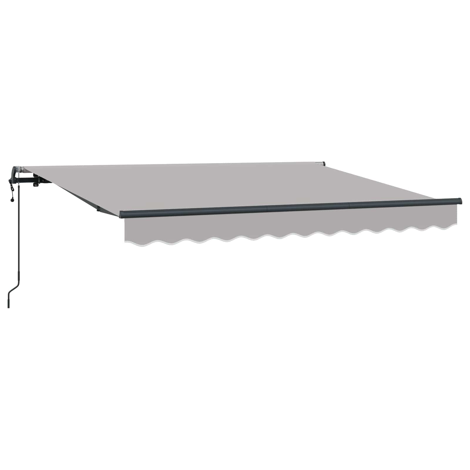 Budsorovatelné zastřešení Světle šedá 250 x 200 cm textil3329444