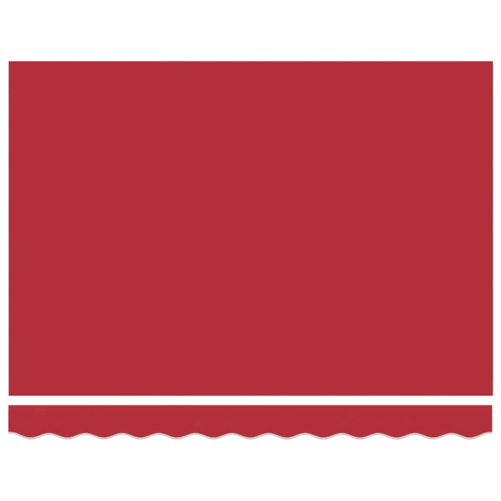 pull-out roof red 250 x 200 cm polyester and metal