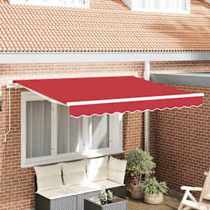 Budsorovatelné zastřešení Červená 250 x 200 cm textil - obrázek 1