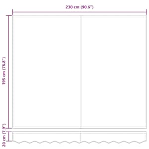 Budsorovatelné zastřešení Červená 250 x 200 cm textil - obrázek 11