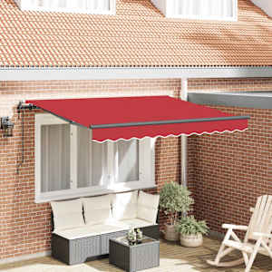 Budsorovatelné zastřešení Červená 250 x 200 cm textil - obrázek 1