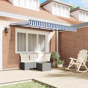 Retraktilna tenda Modra 300 x 200 cm blago - slika 3