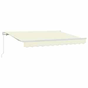 vidaXL Kokkuvolditav varikatus cream 300 x 200 cm kangas