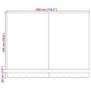 Retraktilna tenda krema 300 x 200 cm blago - slika 12