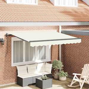 Retraktilna tenda krema 300 x 200 cm blago