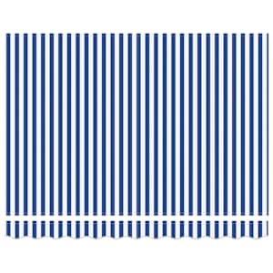 Retraktilna tenda Modra in bela 300 x 200 cm - slika 7