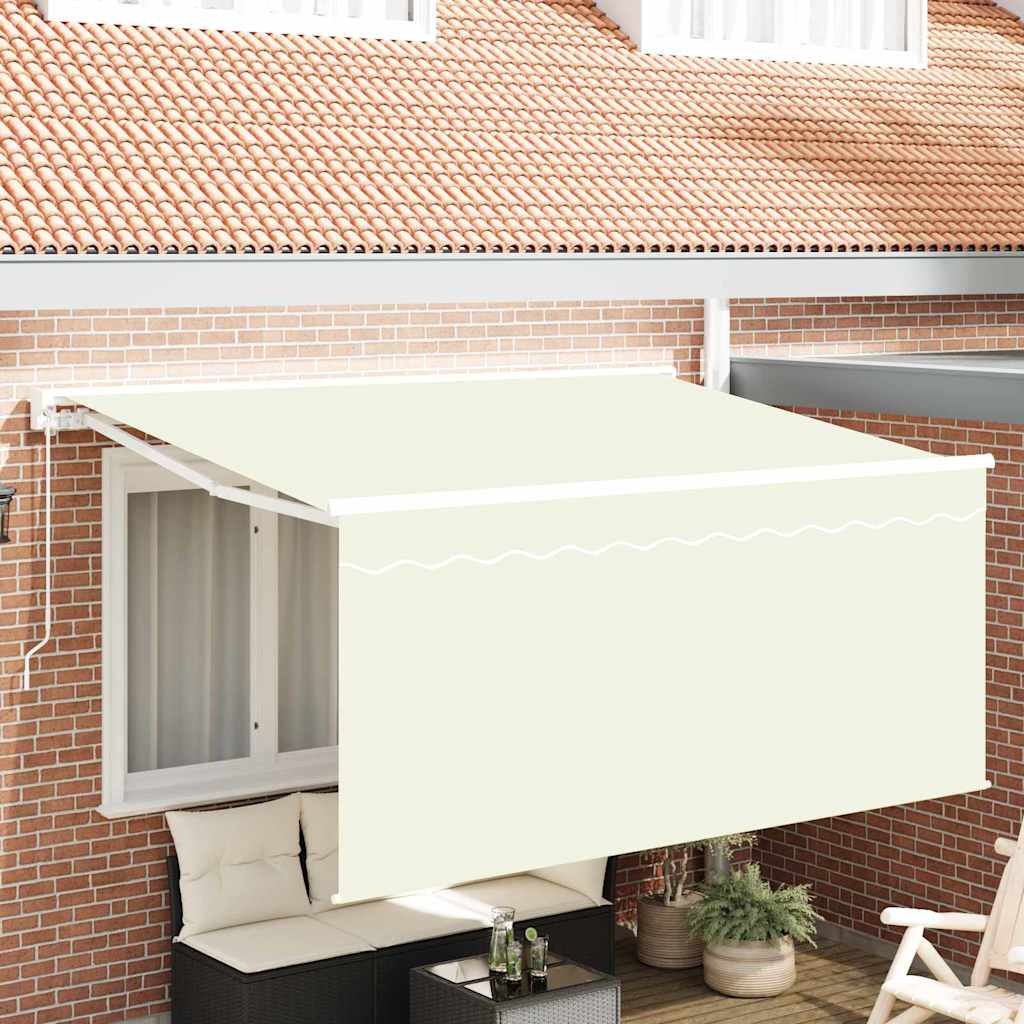 Inklapbaar Zonnescherm Beige 300 x 200 cm Polyester & Aluminium