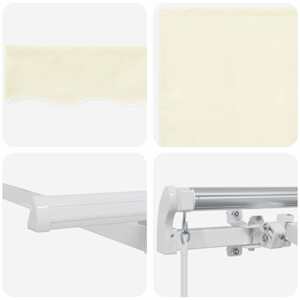 Retraktilna tenda krema 300 x 200 cm Poliester in aluminij - slika 10