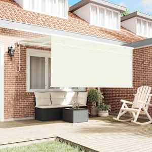 Retraktilna tenda krema 300 x 200 cm Poliester in aluminij - slika 3