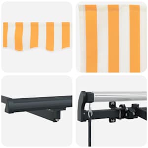 Retraktilna tenda Rumena 300 x 200 cm blago - slika 8