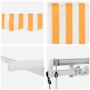 Retraktilna tenda Rumena 300 x 200 cm blago - slika 8