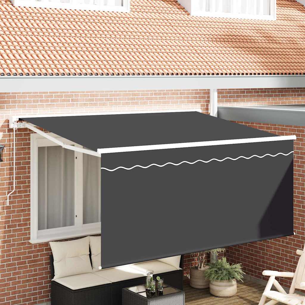 Inklapbaar Zonnescherm Antraciet 300 x 200 cm Stof