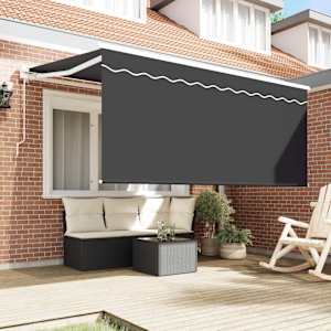 Budsorovatelné zastřešení Antracit 300 x 200 cm textil - obrázek 3