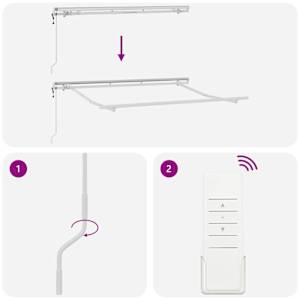 Retraktilna tenda Antracit 300 x 200 cm Poliester in aluminij - slika 11