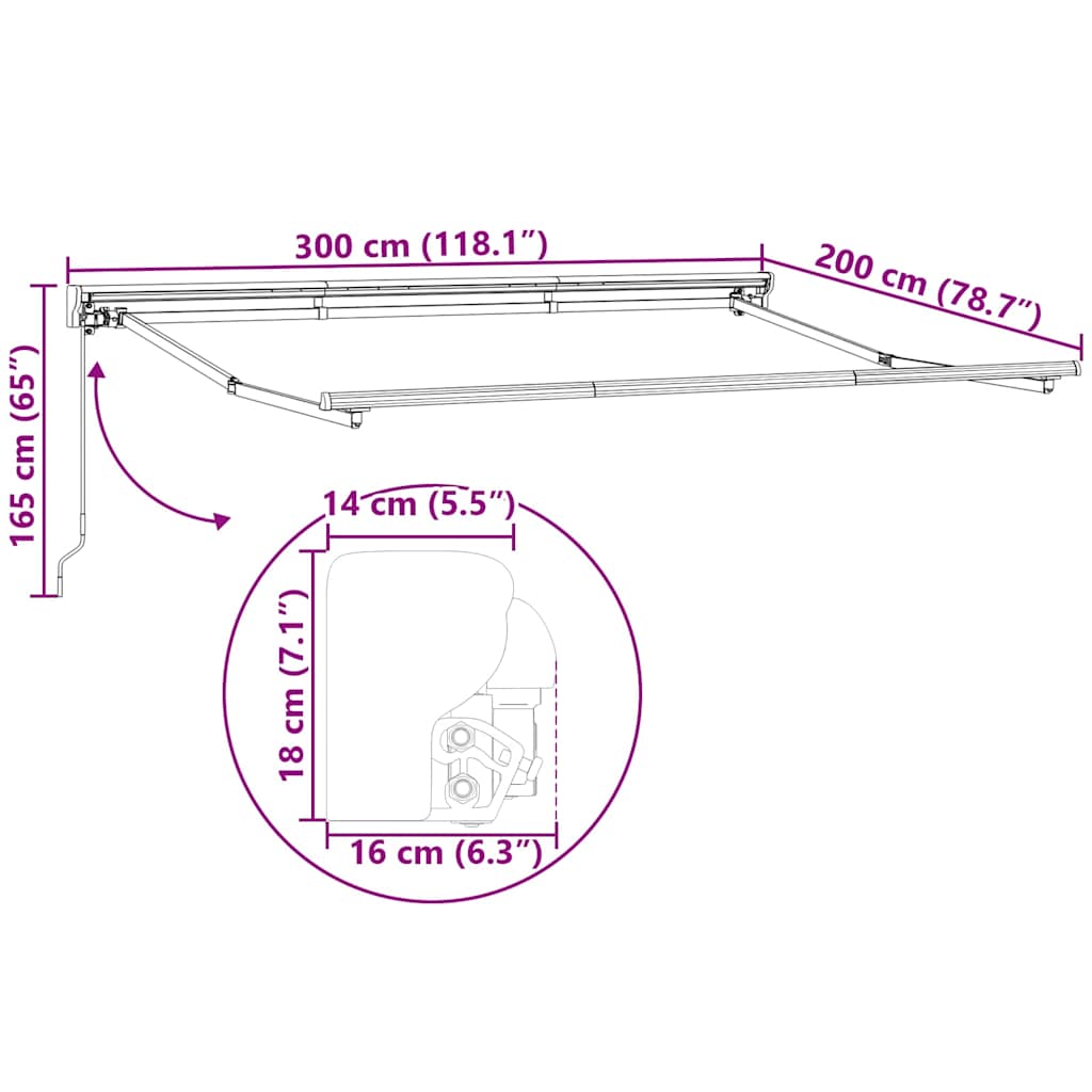 Zijde Frame Multikleur 300 x 200 cm Polyester met PU-coating image 12
