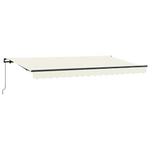 Budsorovatelné zastřešení Krémová 350 x 200 cm textil - obrázek 2
