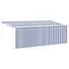 vidaXL Kokkuvolditav varikatus Sinine 350 x 200 cm kangas