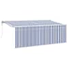 vidaXL Kokkuvolditav varikatus Sinine 350 x 200 cm kangas