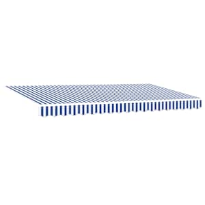 vidaXL Kokkuvolditav varikatus Sinine 350 x 200 cm kangas
