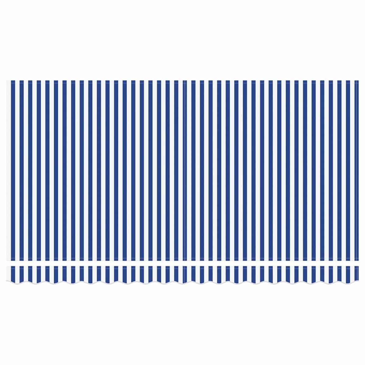 Udtrækkelig markise Blå og Hvid 350 x 200 cm - Billede 8