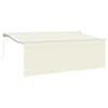 vidaXL Kokkuvolditav varikatus cream 350 x 200 cm