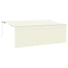 vidaXL Kokkuvolditav varikatus cream 350 x 200 cm