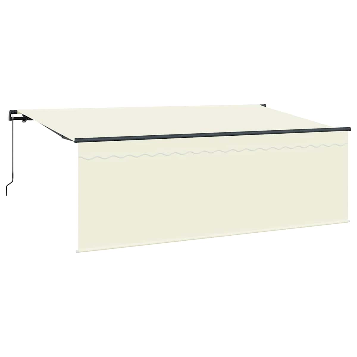 Udtrækkelig markise Creme 350 x 200 cm Polyester og Aluminium - Billede 2