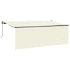 vidaXL Kokkuvolditav varikatus cream 350 x 200 cm