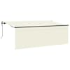 vidaXL Kokkuvolditav varikatus cream 350 x 200 cm