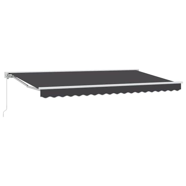 vidaXL Kailastud raam Antratsiit 350 x 200 cm Pol&uuml;ester PU-kattega