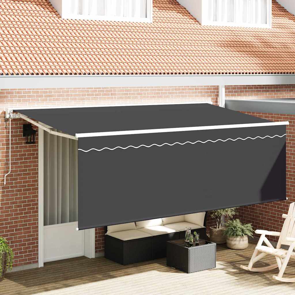 Zonnescherm met Screen Antraciet 350 x 200 x 120 cm