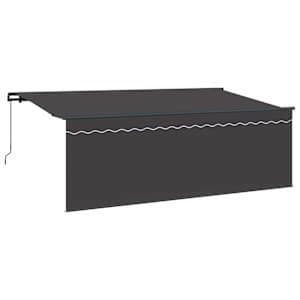 vidaXL Kokkuvolditav varikatus Antratsiit 350 x 200 cm