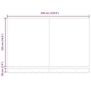 Rám markýzy Oranžová a Černá 350 x 200 cm - obrázek 11