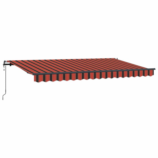 vidaXL Kokkuvolditav varikatus Oranž 350 x 200 cm kangas