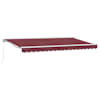 vidaXL Kailastud raam Veinipunane 350 x 200 cm Pol&uuml;ester PU-kattega