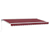 vidaXL Kailastud raam Veinipunane 350 x 200 cm Pol&uuml;ester PU-kattega