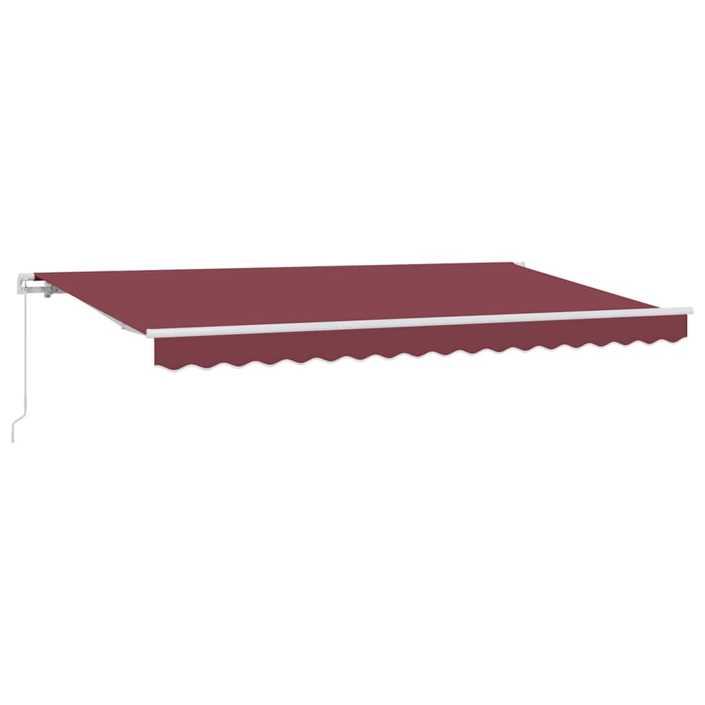 Vetoutuva markiisi Burgundi 350 x 200 cm Polyesteri, Alumiini