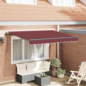 Retraktilna tenda Burgundija 350 x 200 x 165 cm blago